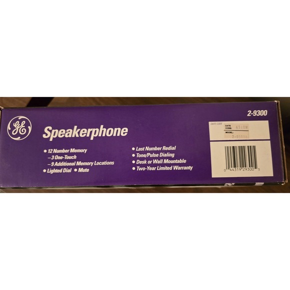 Vintage GE Speakerphone 2-9300 with 12 Number Memory Open Box - Picture 3 of 10